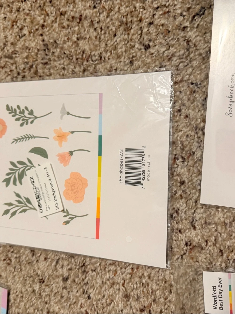 Assorted Craft Cutting Dies, Stamps, Stencils and Embossing Folder